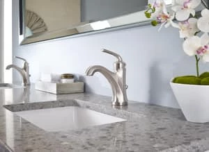 Outlet ✔️ Pfister Arterra™ Single Handle Centerset Bathroom Sink Faucet in Brushed Nickel 😀 - Image 2