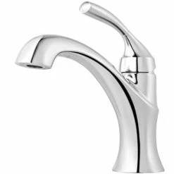 Budget 🌟 Pfister Iyla™ Single Handle Monoblock Bathroom Sink Faucet in Polished Chrome 😍