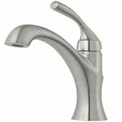 Wholesale 💯 Pfister Iyla™ Single Handle Monoblock Bathroom Sink Faucet in Brushed Nickel 😉