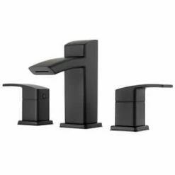 Cheap 🌟 Pfister Kenzo™ Two Handle Widespread Bathroom Sink Faucet in Black 🌟
