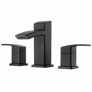 Cheap 🌟 Pfister Kenzo™ Two Handle Widespread Bathroom Sink Faucet in Black 🌟