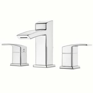Promo ⌛ Pfister Kenzo™ Two Handle Widespread Bathroom Sink Faucet in Polished Chrome 🔔