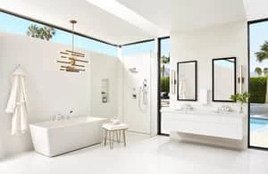 Promo ⌛ Pfister Kenzo™ Two Handle Widespread Bathroom Sink Faucet in Polished Chrome 🔔 - Image 2