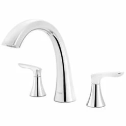 Discount 🥰 Pfister Weller™ Two Handle Roman Tub Faucet in Polished Chrome (Trim Only) ❤️