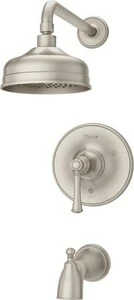 Buy 💯 Pfister Tisbury™ Single Handle Single Function Bathtub & Shower Faucet in Brushed Nickel (Trim Only) 🧨