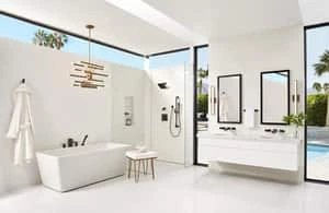 Coupon 👍 Pfister Kenzo™ Two Handle Widespread Bathroom Sink Faucet in Black ✔️ - Image 2