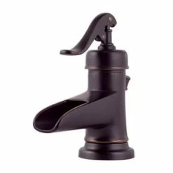 Best Sale 🌟 Pfister Ashfield™ Single Handle Centerset Bathroom Sink Faucet in Tuscan Bronze 😀