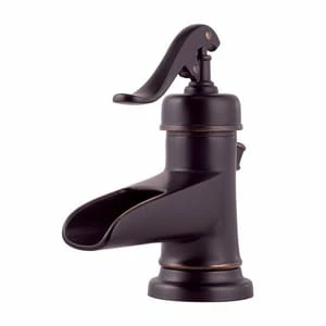 Best Sale 🌟 Pfister Ashfield™ Single Handle Centerset Bathroom Sink Faucet in Tuscan Bronze 😀