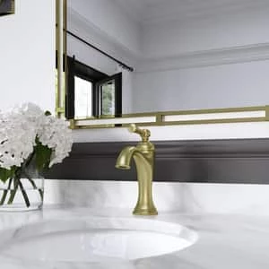 Deals 🌟 Pfister Tisbury™ Single Handle Monoblock Bathroom Sink Faucet in Brushed Gold 🤩 - Image 3